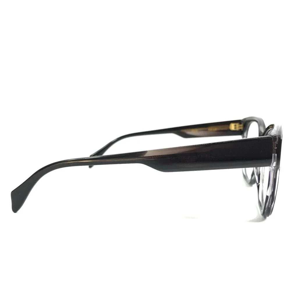 Alfred Kerbs Eyeglasses Frames MIO BK Black Gray Marble Horn Full Rim 54-16-135